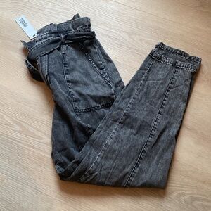 NWT paper bag waist denim